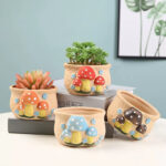 SKU Hand Painted Mushroom Pot 02 150x150