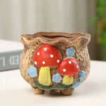 SKU Hand Painted Mushroom Pot 13 150x150