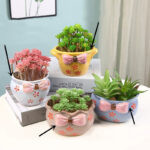 SKU Hand Painted Mushroom Pot 16 150x150