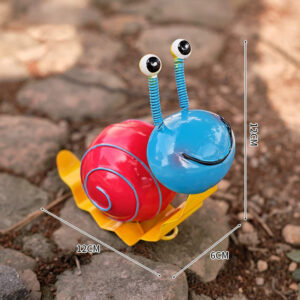 Red Shell Metal Snail