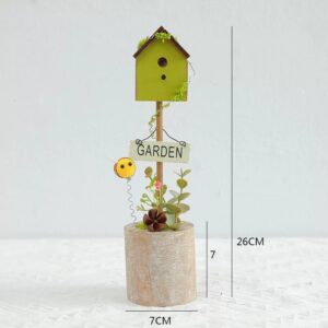 Blue Birdhouse Home Decor