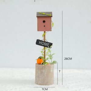 Green Birdhouse Garden Decor