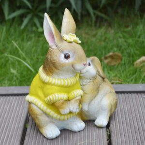 Yellow Sweater Rabbit Pair