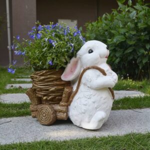 White Rabbit Cart Planter