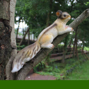 8.7in Climbing Chipmunk Curled Tail