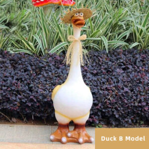 Small Stout Duck Statue (11 in)