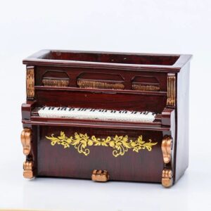 Retro Rosewood Piano Planter Pot