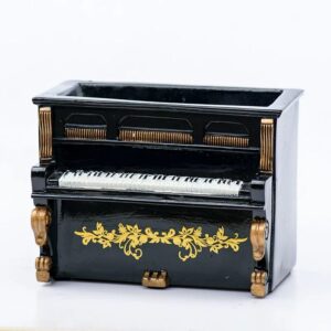 Retro Black Piano Planter Pot