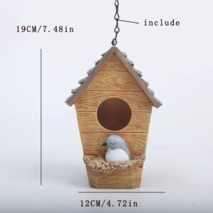 A-frame Birdhouse with Blue Bird
