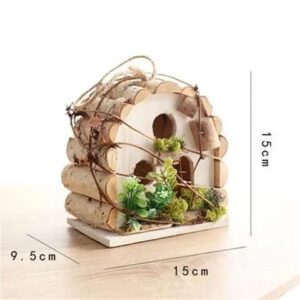 Large Round Log Birdhouse 5.91in