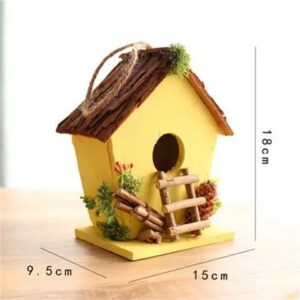Large Yellow Ladder Birdhouse 7.09in