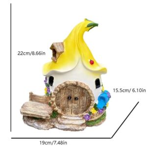 Yellow Leaf Fairy House Light