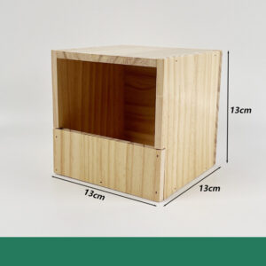 Open Front Wood Quail Box