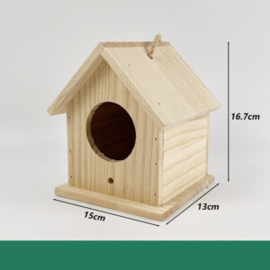 Hanging Wood Round Quail House