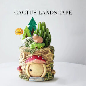 Capybara Alligator Treehouse Pot