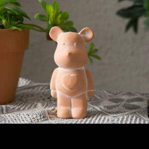 Terracotta Heart Chest Bear