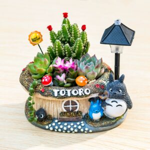 Autumn Leaf Cactus Totoro LED Planter