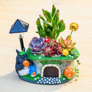 Green Fruit Totoro LED Succulent Pot