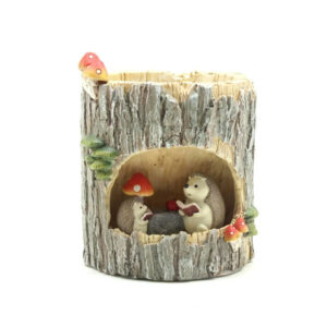 Large Hedgehog Reading Succulent Planter