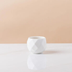 Small Faceted Diamond Pot 2.3in