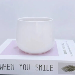 White Round Belly Planter 3.5in