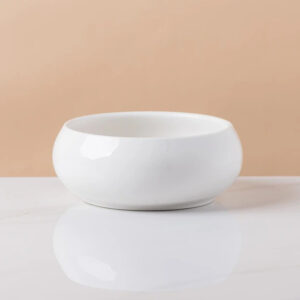 Medium White Ceramic Bowl 5.5in