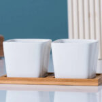 SKU White Ceramic Succulent Pots 25 150x150