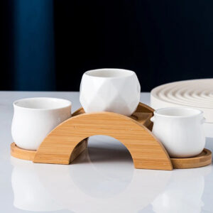 Set 3 Mixed Pots w/ Arch Stand 2.3in