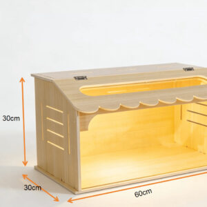 Large Wooden Pet Brooder 23.5in