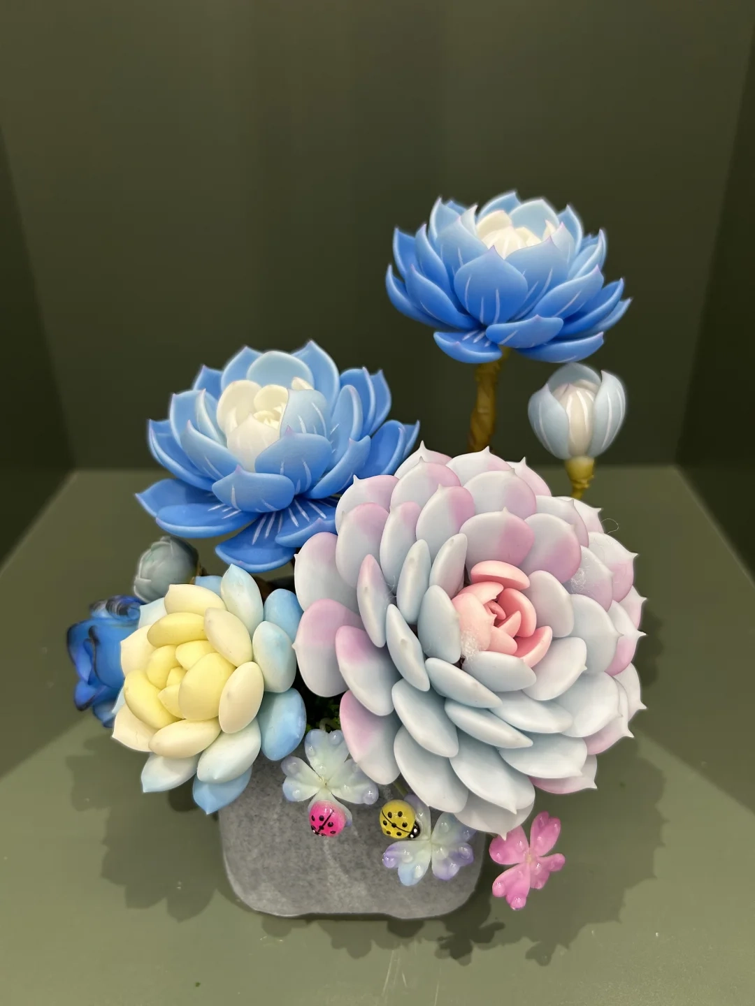 Main Clay Succulent Desk Decor 02