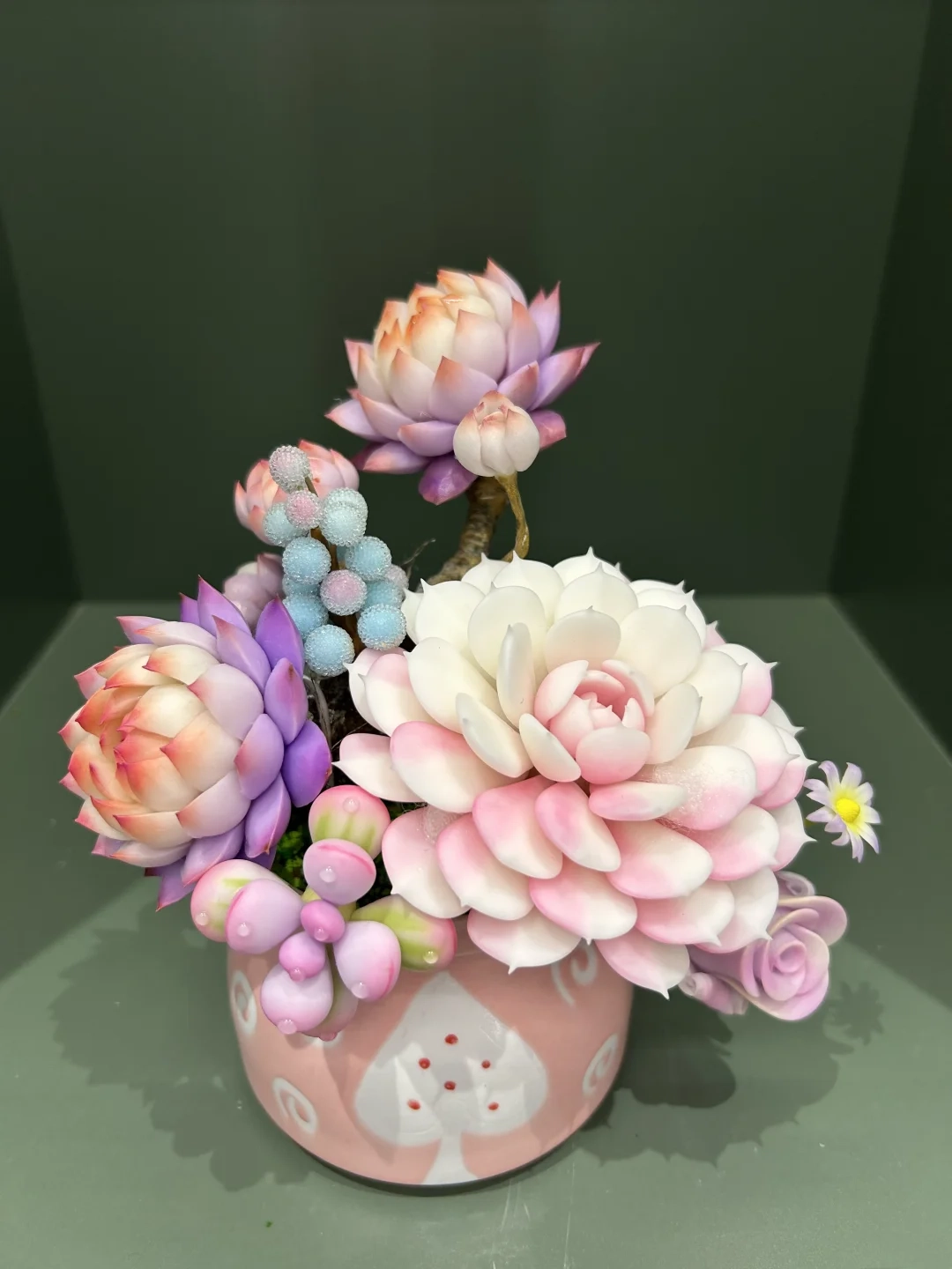 Main Clay Succulent Desk Decor 03