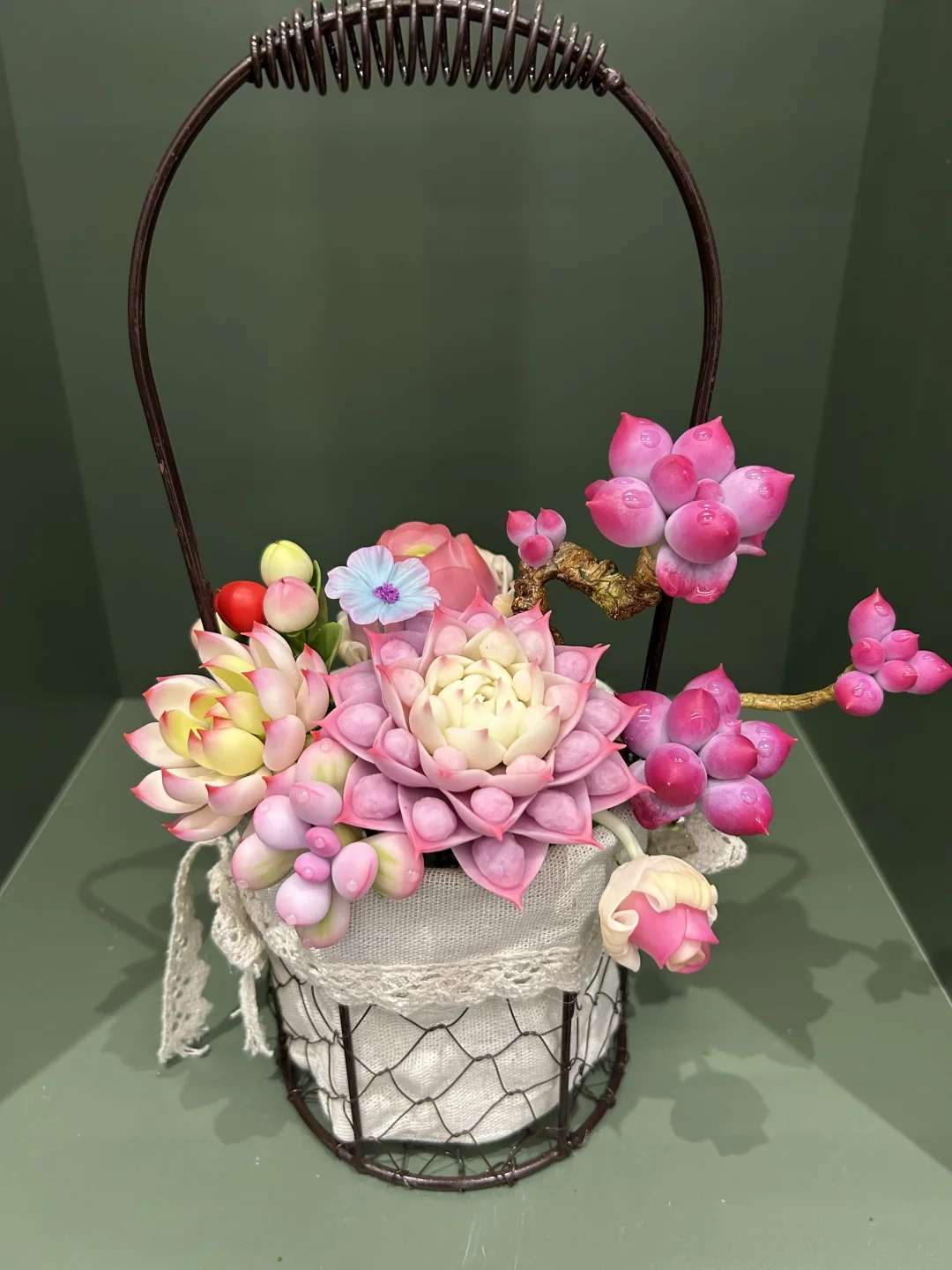 Main Clay Succulent Desk Decor 04