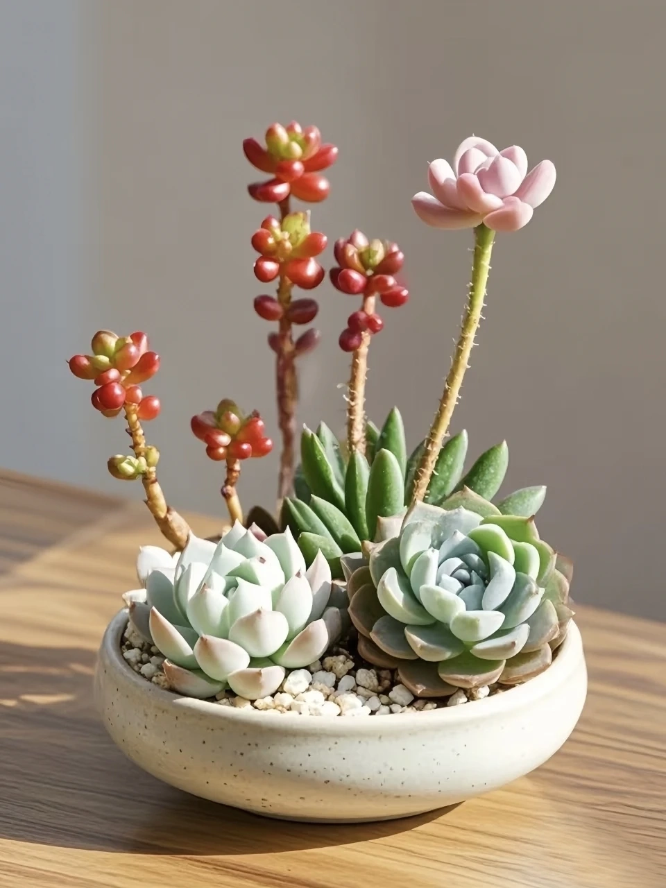 Main Woven Basket Succulent Arrangement 06