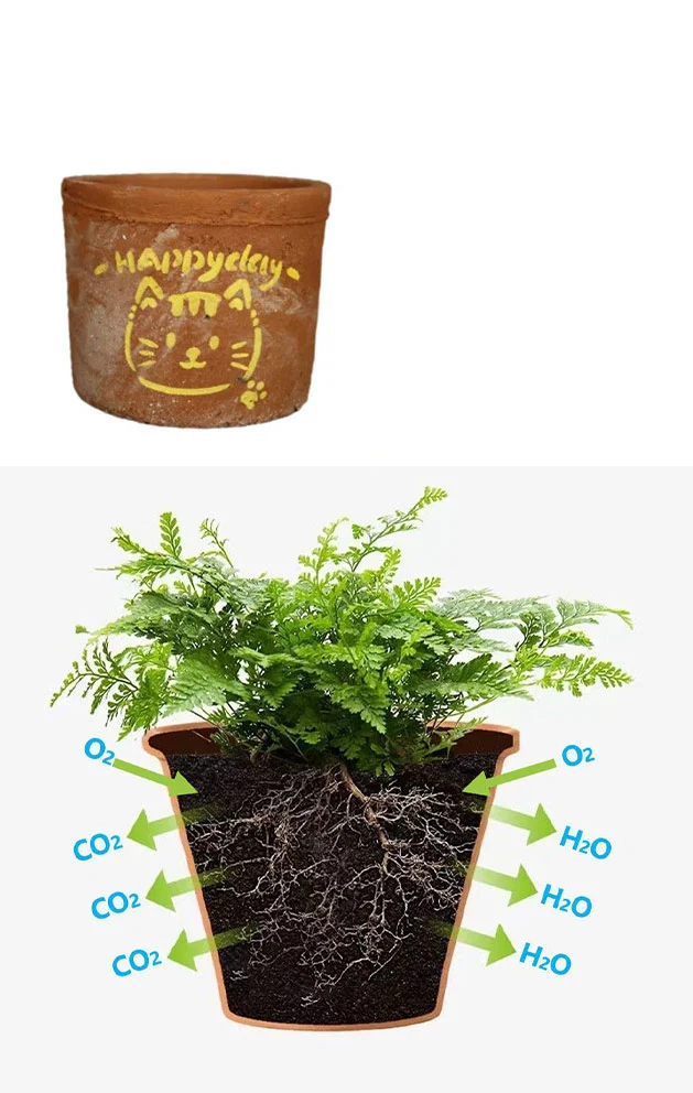 detail cat terracotta planter 04