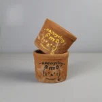Cat Mini Planter 3.94in Set of 2 Red