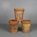 Cat Red Small Open Planter Set of 3