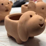 Long Eared Dog Terracotta Planter