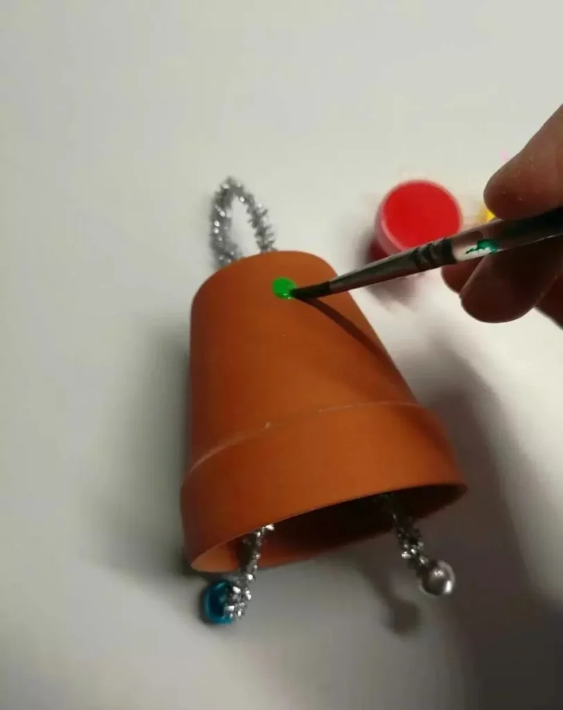 diy terracotta pot christmas ornaments: easy holiday crafts