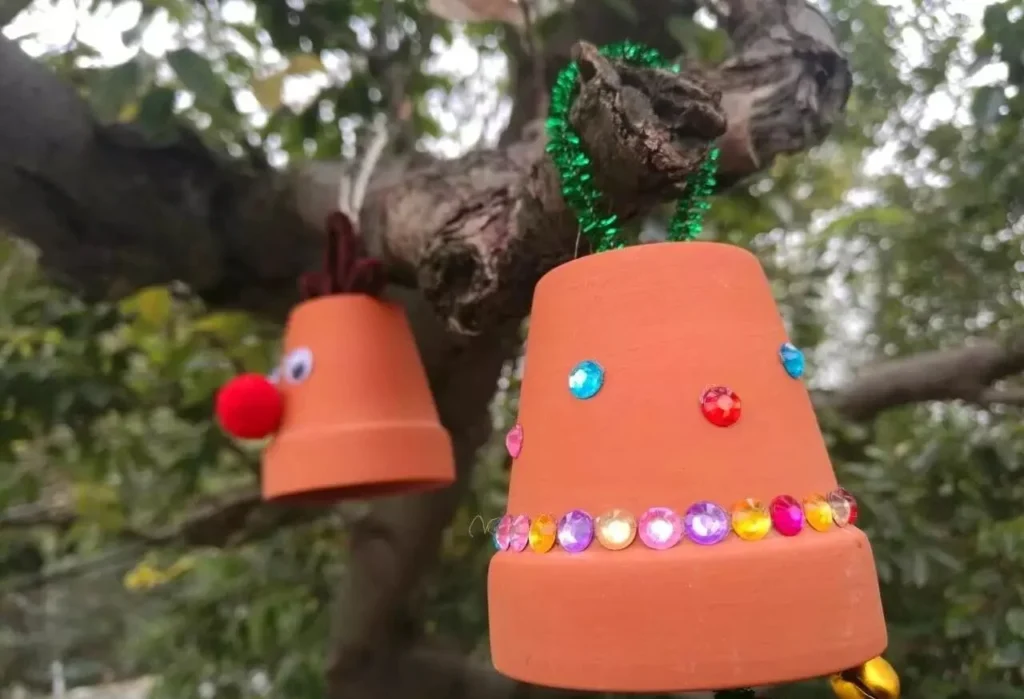 diy terracotta pot christmas ornaments: easy holiday crafts