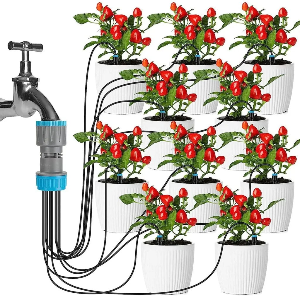 Multi-Head Potted Plant Drip Irrigation Kit
