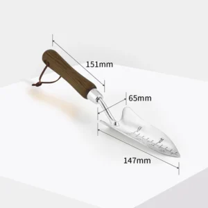 Wood Handle Transplanter Trowel