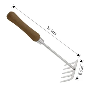 Wood Handle Hand Rake